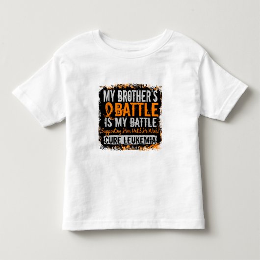 Mijn strijd voor 2 leukemiebroer kinder shirts (Voorkant)