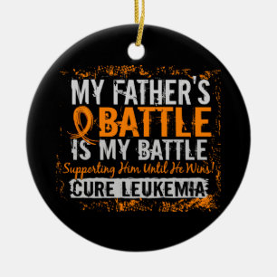 Mijn strijd voor 2 leukemievader keramisch ornament