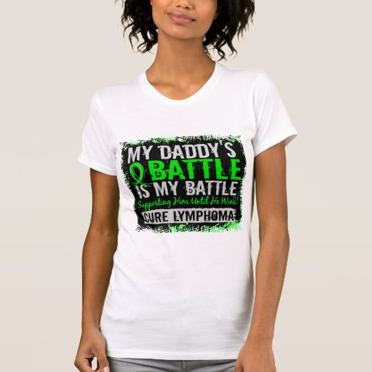 Mijn strijd voor 2 Lymphoma papa T-shirt (Voorkant)