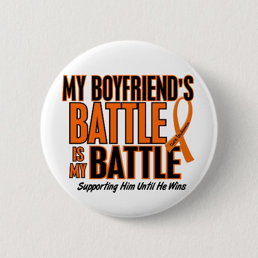 Mijn strijd voor boyvriend Leukemie Ronde Button 5,7 Cm (Voorkant)