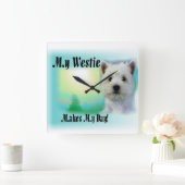 Mijn stropdas maakt mijn dag vierkante klok (Huis)