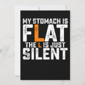 Mijn stroper is vlak en de L is gewoon stil Kaart (Voorkant)