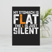 Mijn stroper is vlak en de L is gewoon stil Kaart (Staand voorkant)