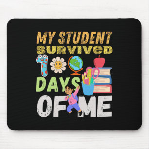 Mijn student overleefde 100 dagen van mij grappig  muismat