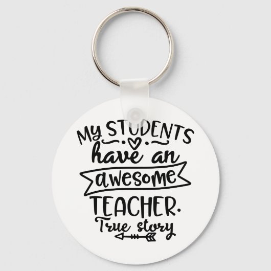 Mijn studenten hebben een Awesom-leraar Sleutelhanger (Voorkant)