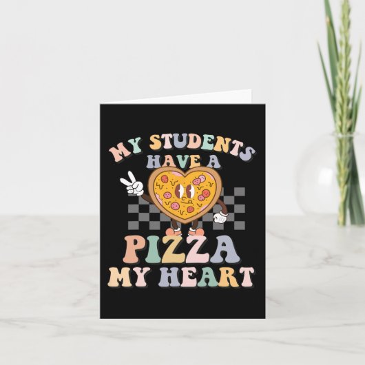 Mijn studenten hebben een pizza-mijn-hart kaart (Voorkant)