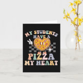 Mijn studenten hebben een pizza-mijn-hart kaart (Gele Bloem)