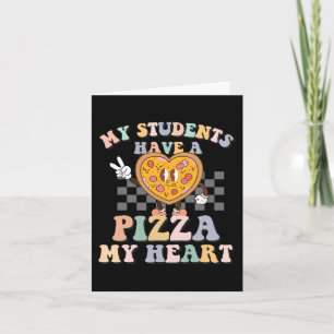 Mijn studenten hebben een pizza-mijn-hart kaart