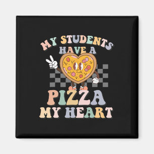 Mijn studenten hebben een pizza-mijn-hart magneet