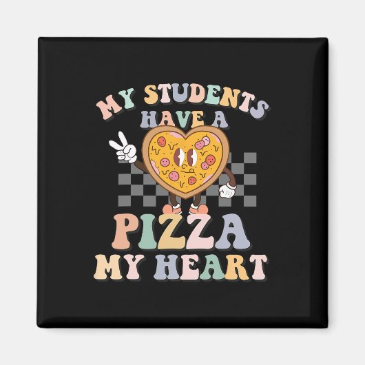 Mijn studenten hebben een pizza-mijn-hart magneet (Voorkant)
