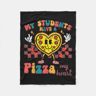 Mijn studenten hebben een pizza Valentijnsdag lera Fleece Deken
