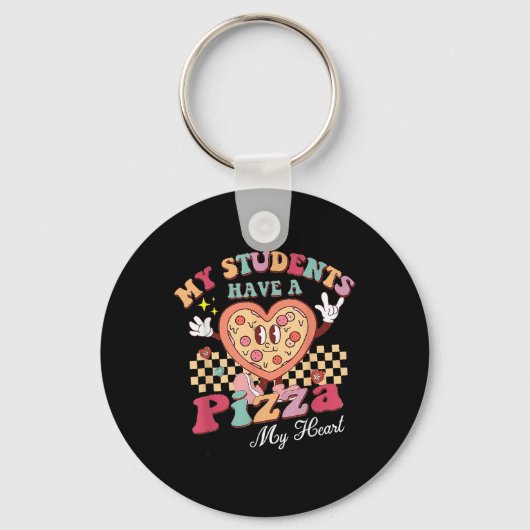 Mijn studenten hebben een pizza van mijn hartleraa sleutelhanger (Voorkant)