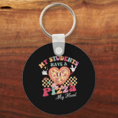 Mijn studenten hebben een pizza van mijn hartleraa sleutelhanger (Voorkant)