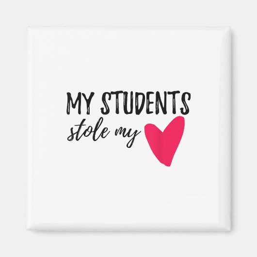 Mijn studenten hebben mijn hartleraar Valentijn ge Magneet (Voorkant)