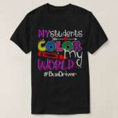 Mijn studenten kleuren mijn World Bus Driver T-shirt (Design voorkant)
