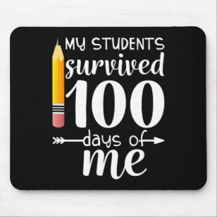 Mijn studenten overleefden 100 dagen met mij grapp muismat