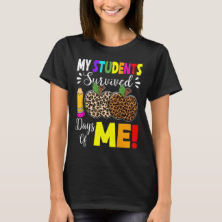 Mijn studenten overleefden 100 dagen van mij leuke t-shirt