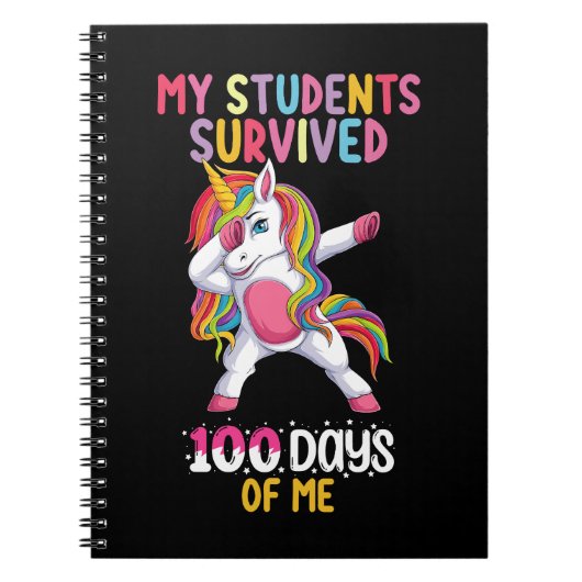 Mijn studenten overleefden 100 dagen van mijn scho notitieboek (Voorkant)