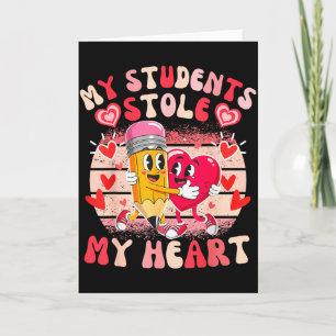 Mijn studenten stalen hart, Valentijn leraar groov Kaart