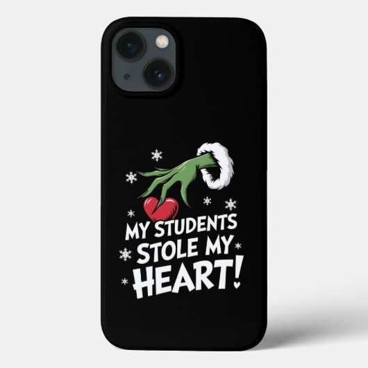 Mijn studenten stalen mijn hart Kerstmis kerst ler Case-Mate iPhone Case (Achterkant)