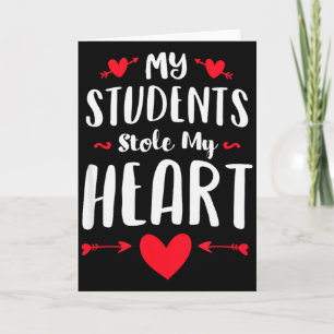Mijn studenten stalen mijn hart Shirt Tee Leraren  Kaart