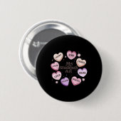 Mijn studenten worden bemind vriendelijk creatief  ronde button 5,7 cm (Voorkant /achterkant)