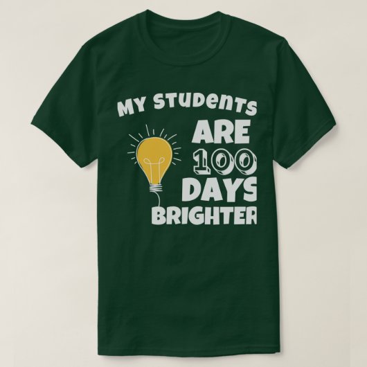 Mijn studenten zijn 100 dagen korter, grappig 100e t-shirt (Design voorkant)