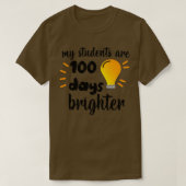 Mijn studenten zijn 100 dagen lichter 3 t-shirt (Design voorkant)