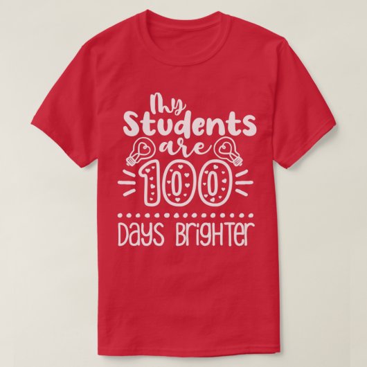 Mijn studenten zijn 100 dagen lichtere klassieker. t-shirt (Design voorkant)