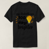 Mijn studenten zijn 100 dagen lichtere leraren Kin T-shirt (Design voorkant)