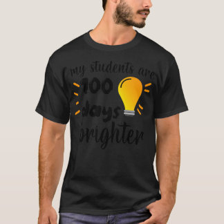 Mijn studenten zijn 100 dagen lichtere leraren Kin T-shirt