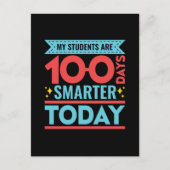 Mijn studenten zijn 100 dagen slimmer 100e dag ler briefkaart (Voorkant)