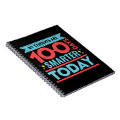Mijn studenten zijn 100 dagen slimmer 100e dag ler notitieboek (Rechterzijde)