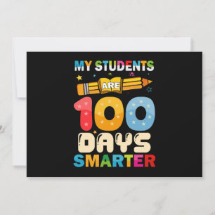 Mijn studenten zijn 100 dagen slimmer leraar kaart