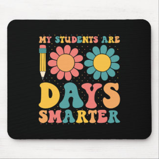 Mijn studenten zijn 100 dagen slimmer Retro Groovy Muismat