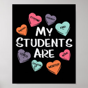 Mijn studenten zijn genoeg vriendelijke Valentijns Poster