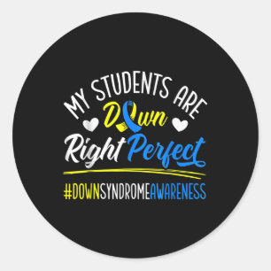 Mijn studenten zijn helemaal onderaan perfect synd ronde sticker