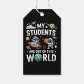 Mijn studenten zijn in deze ruimte wereld cadeaulabel (Voorkant)