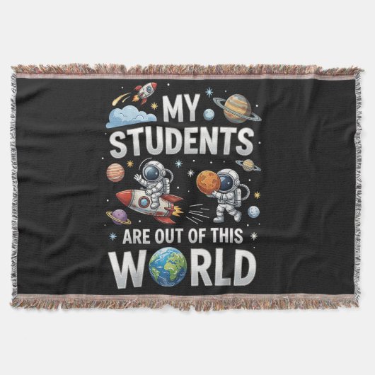 Mijn studenten zijn in deze ruimte wereld deken (Voorkant)