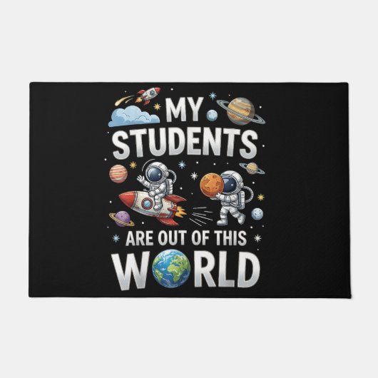 Mijn studenten zijn in deze ruimte wereld deurmat (Voorkant)