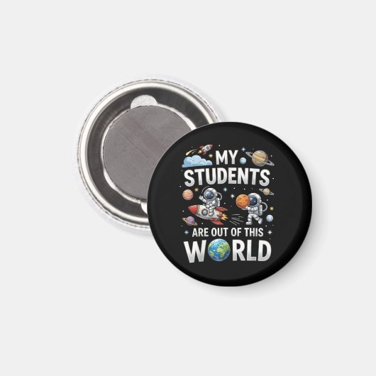 Mijn studenten zijn in deze ruimte wereld magneet (Voorkant / Achterkant)