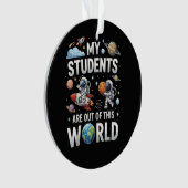 Mijn studenten zijn in deze ruimte wereld ornament (voorkant)