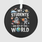 Mijn studenten zijn in deze ruimte wereld ornament (achterkant)
