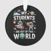 Mijn studenten zijn in deze ruimte wereld ornament (voorkant)