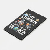 Mijn studenten zijn in deze ruimte wereld post-it® notes (Schuin)