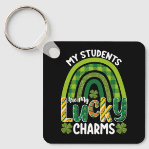 Mijn studenten zijn mijn geluksbrengers St. Patric Sleutelhanger