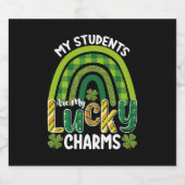 Mijn studenten zijn mijn gelukzalige Sint Patrick' Bier Etiket (Enkel label)