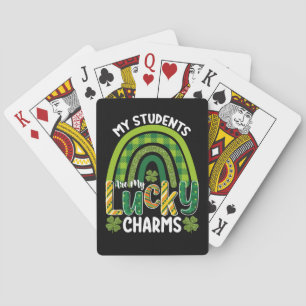 Mijn studenten zijn mijn gelukzalige Sint Patrick' Pokerkaarten