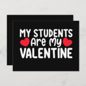 Mijn studenten zijn mijn Valentijnsdag leraar lief Briefkaart (Voorkant / Achterkant)