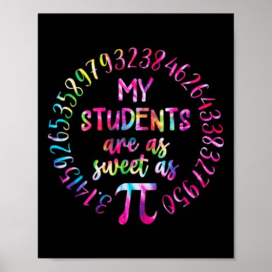 Mijn studenten zijn net zo lief als docent Wiskund Poster (Voorkant)